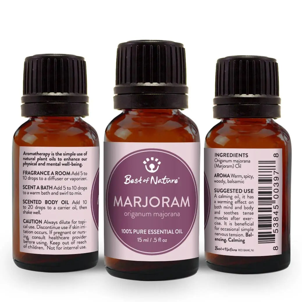 Marjoram essential oil | Warm spicy aroma | 15ml