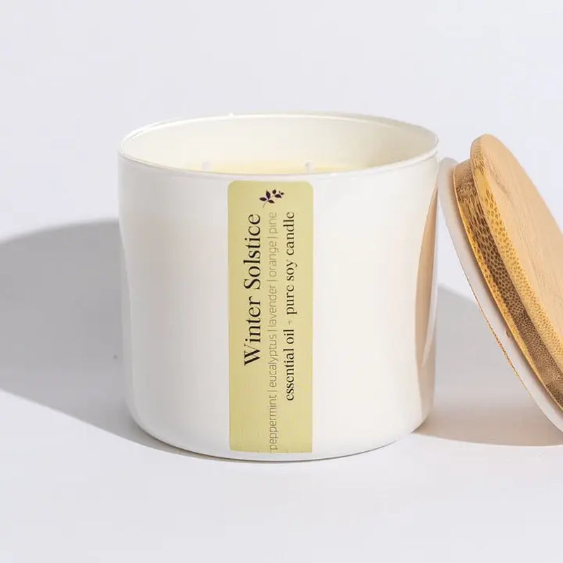 Soy wax essential oil candle | Winter Solstice | 6 oz or 16 oz