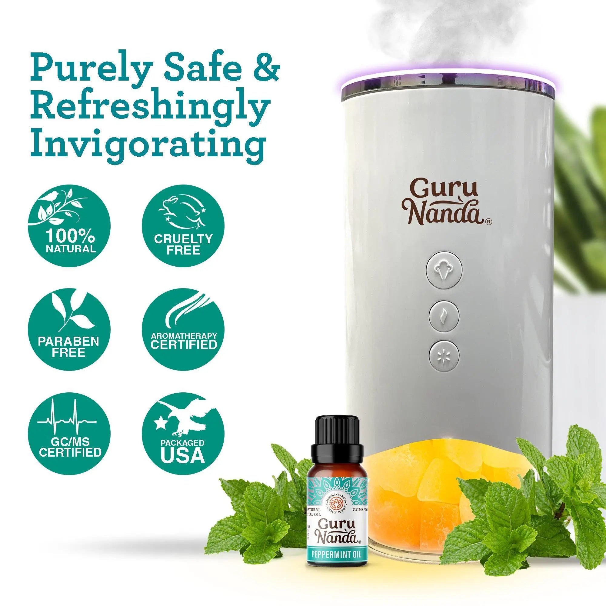 Peppermint essential oil | Refreshing mint aroma | 2-pack