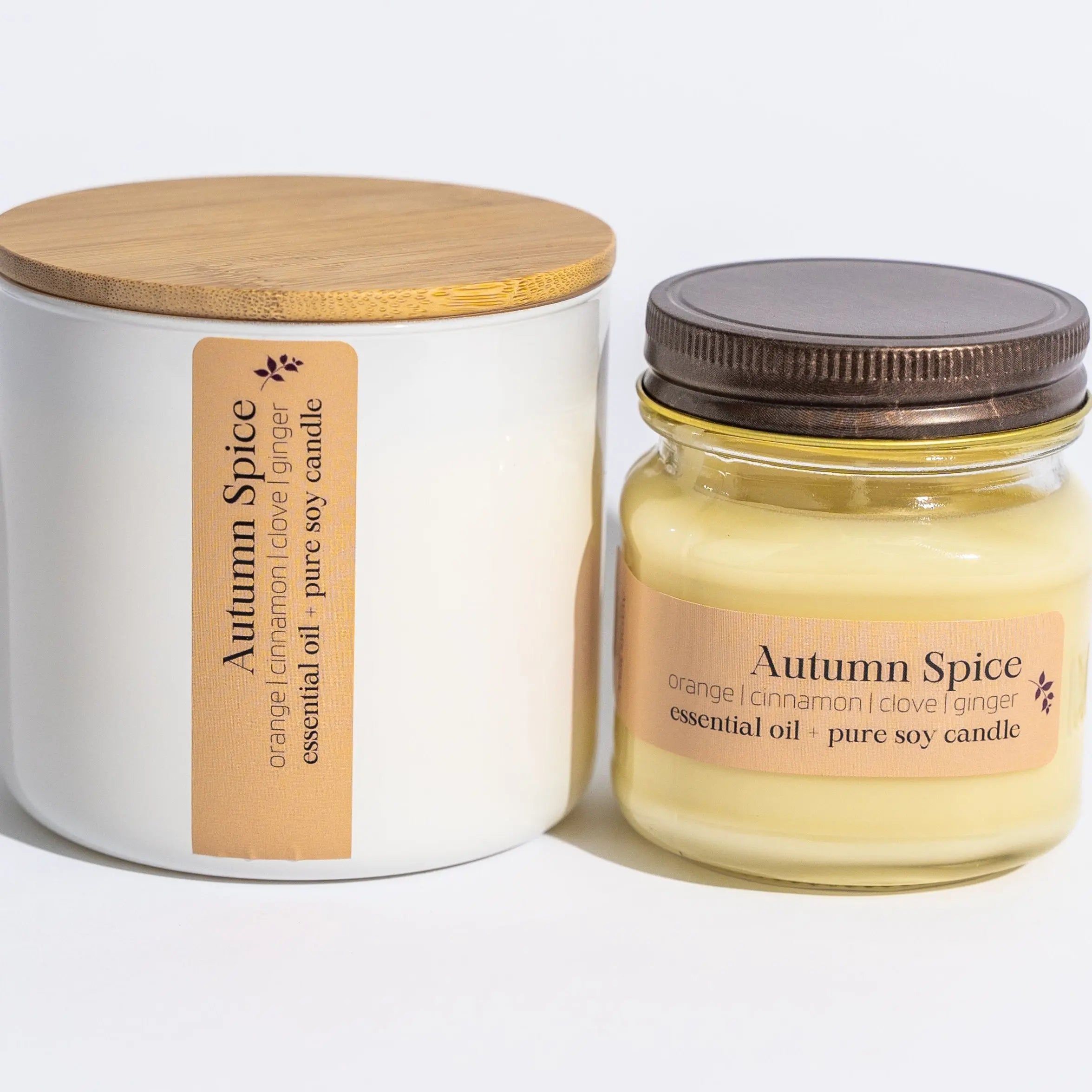 Soy wax essential oil candle | Autumn Spice | 6 oz or 16 oz