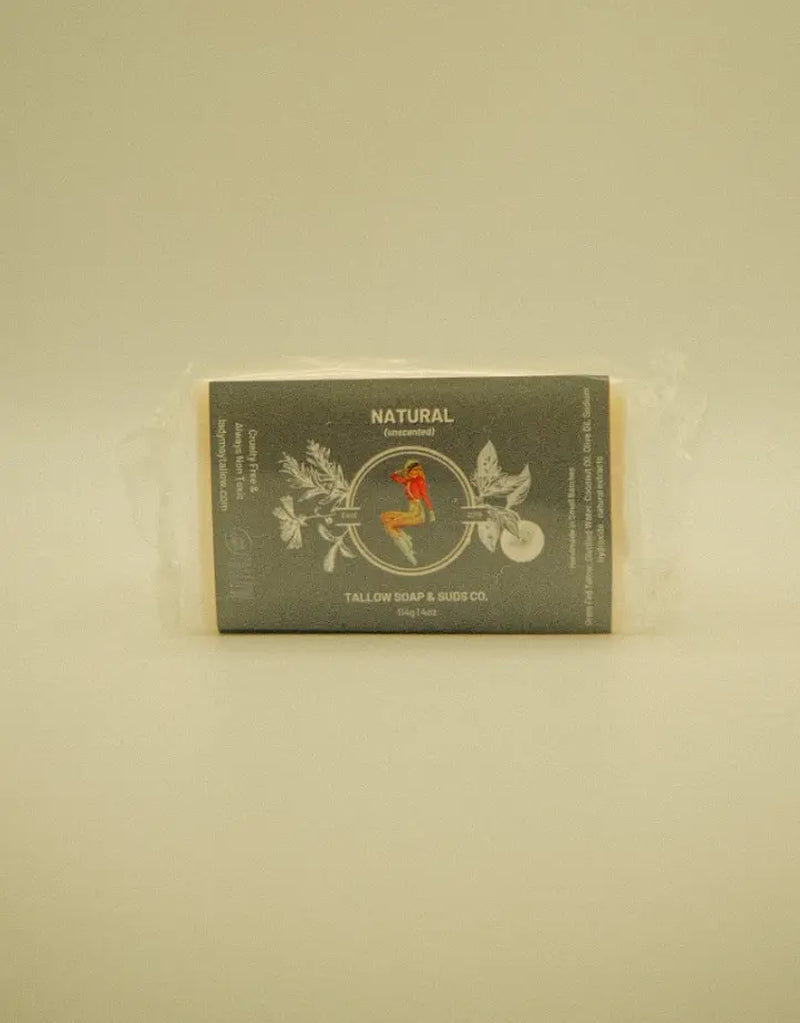 All-Natural Tallow Soap – Lavender Mint or Unscented