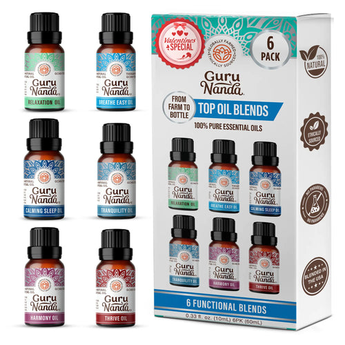 Essential oil blends set | 6-blend wellness collection | Pure oils