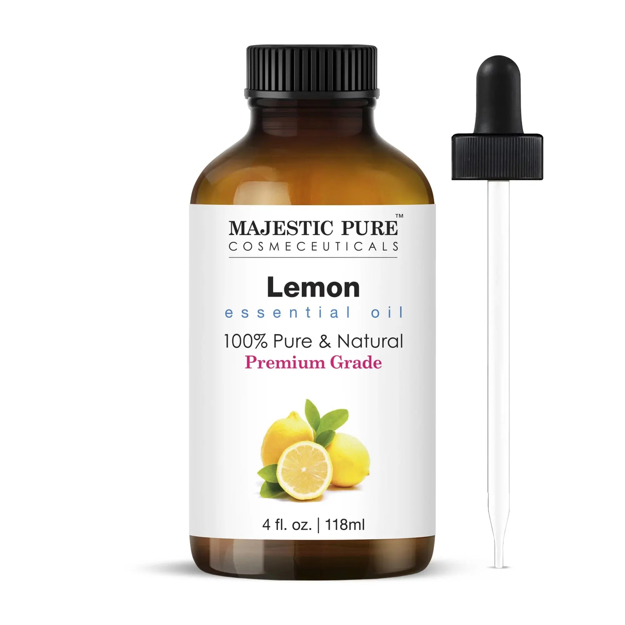 Lemon essential oil | 100% natural, 5-fold | 4 fl oz