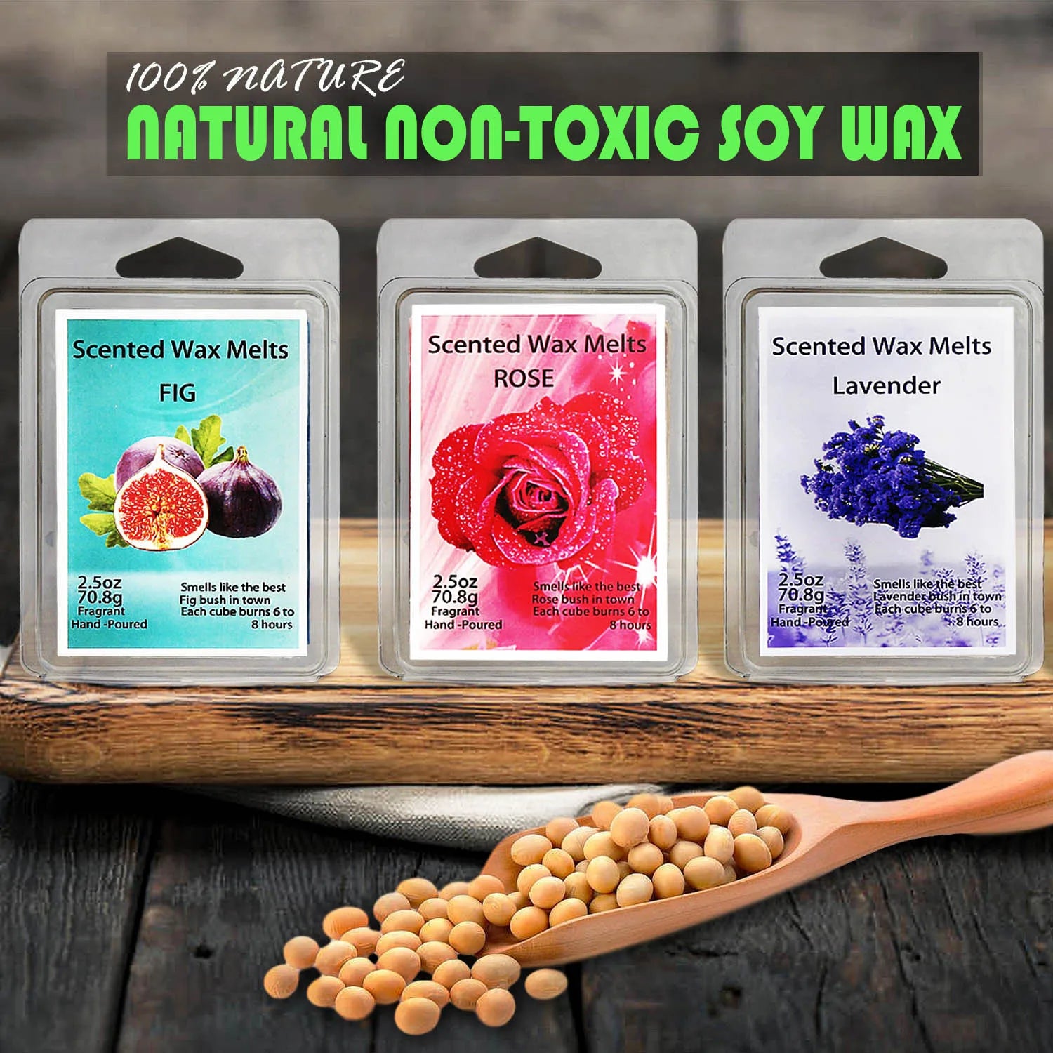 Soy wax candles | Hand-poured cubes | Scented gift box