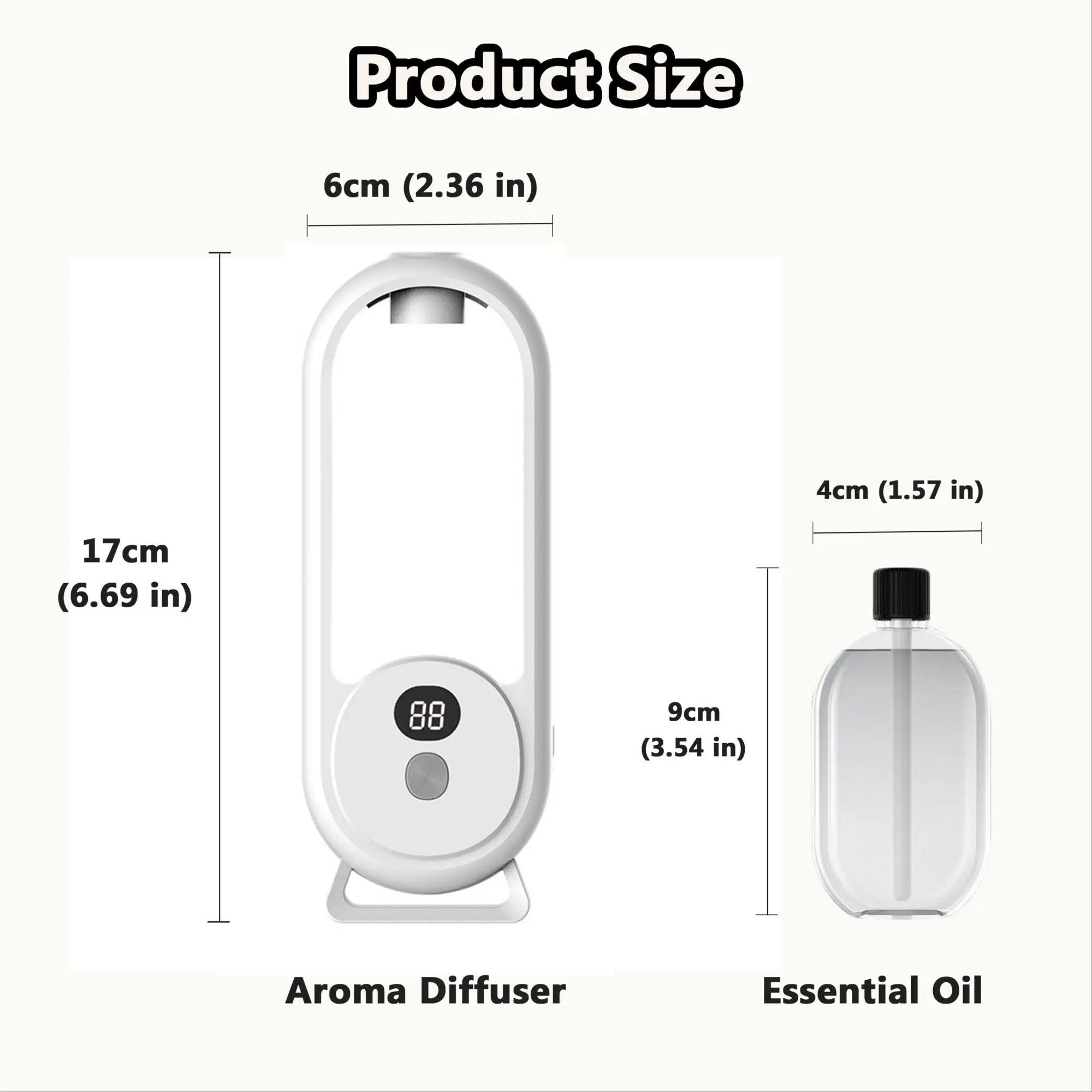 USB fragrance diffuser with light | 5 scent options | Gardenia, True Me, Shangri-La, Hilton, Jasmine