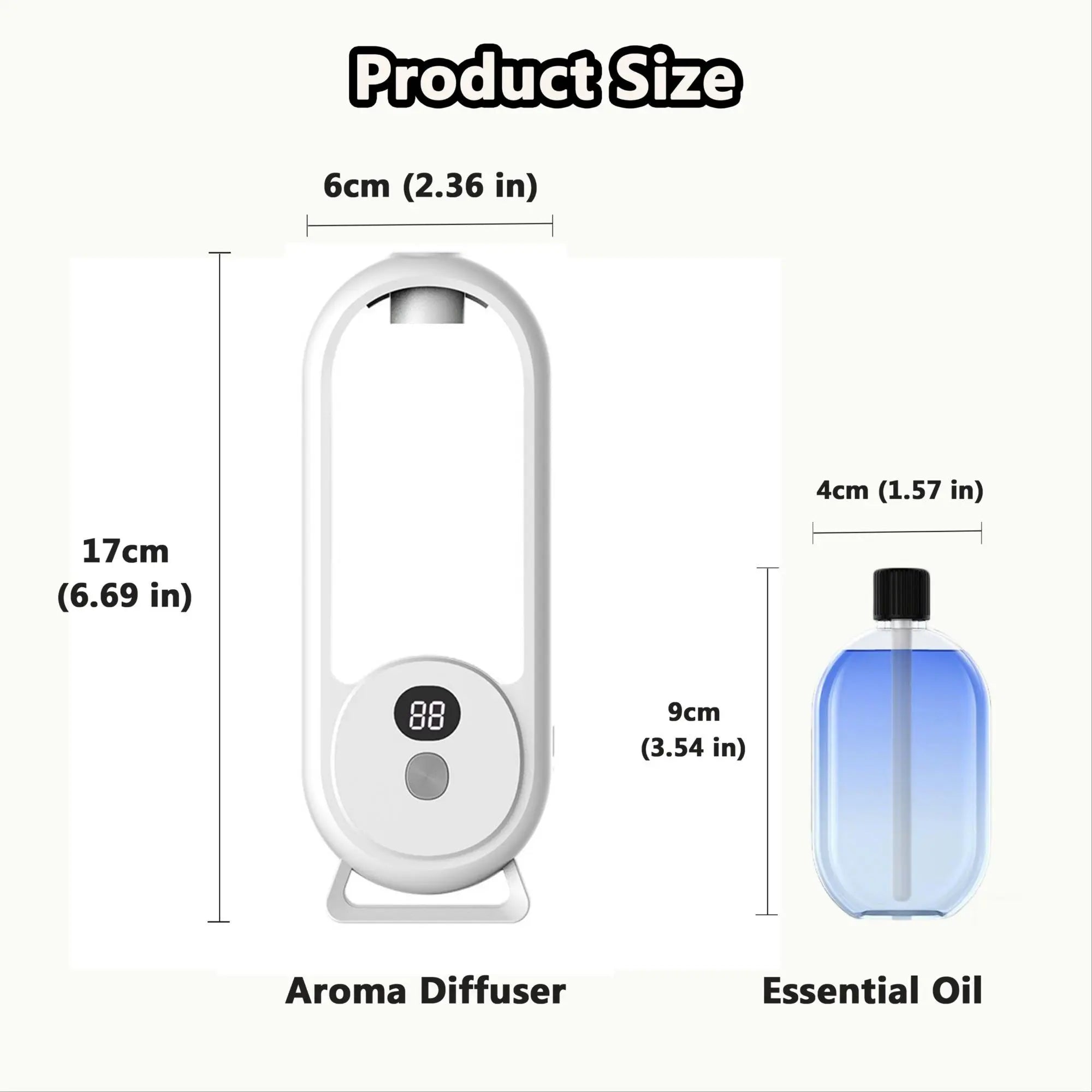 USB fragrance diffuser with light | 5 scent options | Gardenia, True Me, Shangri-La, Hilton, Jasmine