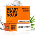Beast Mode soap | Grass-fed tallow, 2-bar pack | Paleo Pine, Lemon Leaf, Forest Ash, Unscented