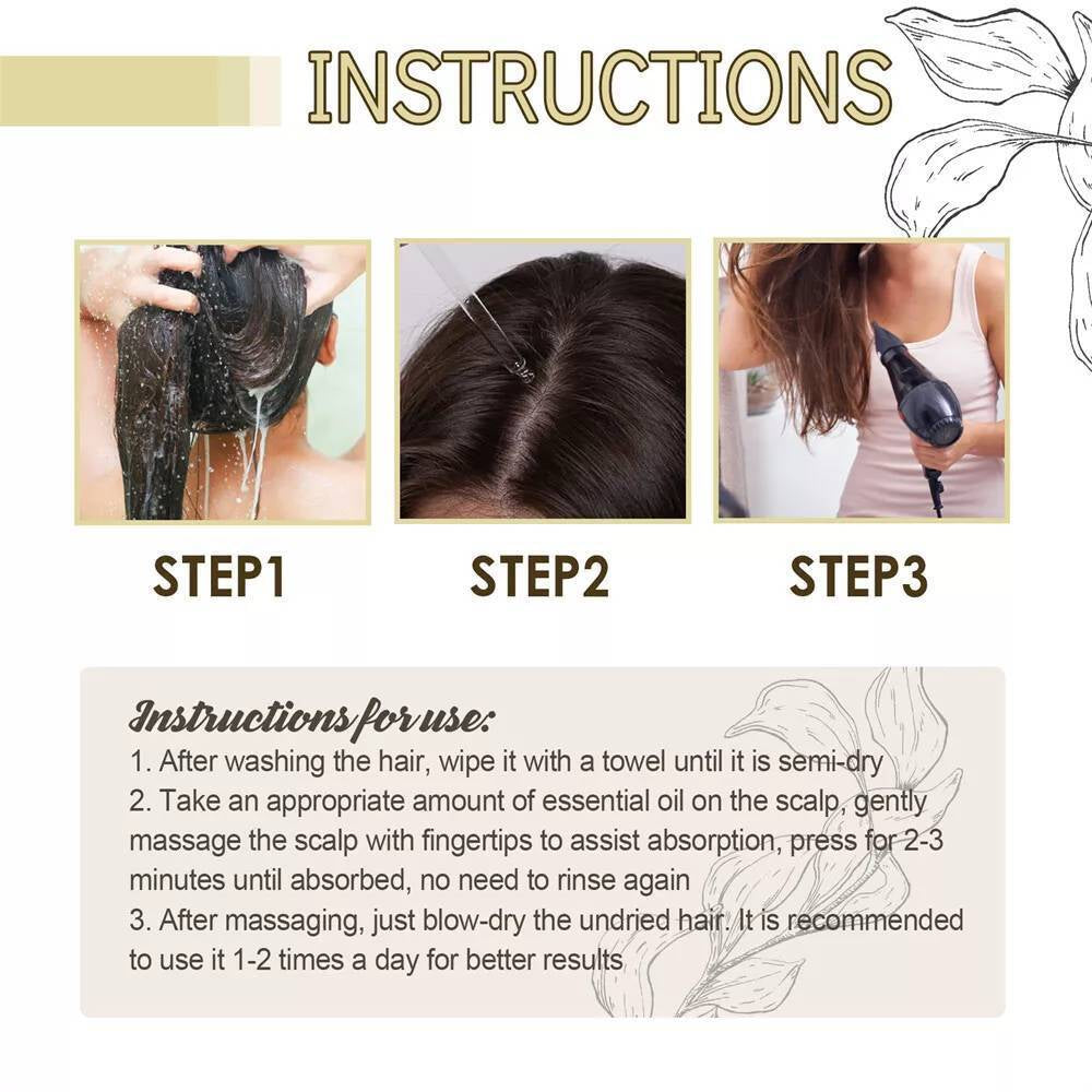 Natural hair growth oil | Veganic | 60ml