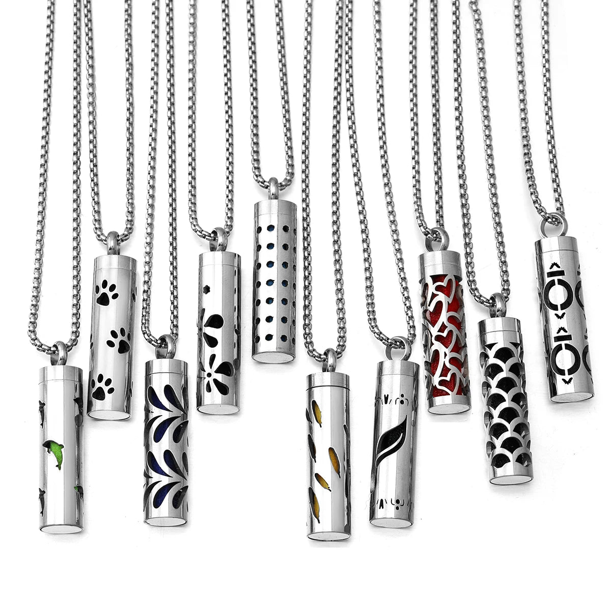 Aromatherapy necklace diffuser | 316L stainless steel locket | 65cm chain
