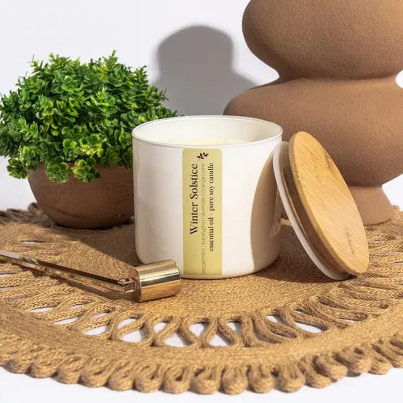 Soy wax essential oil candle | Winter Solstice | 6 oz or 16 oz