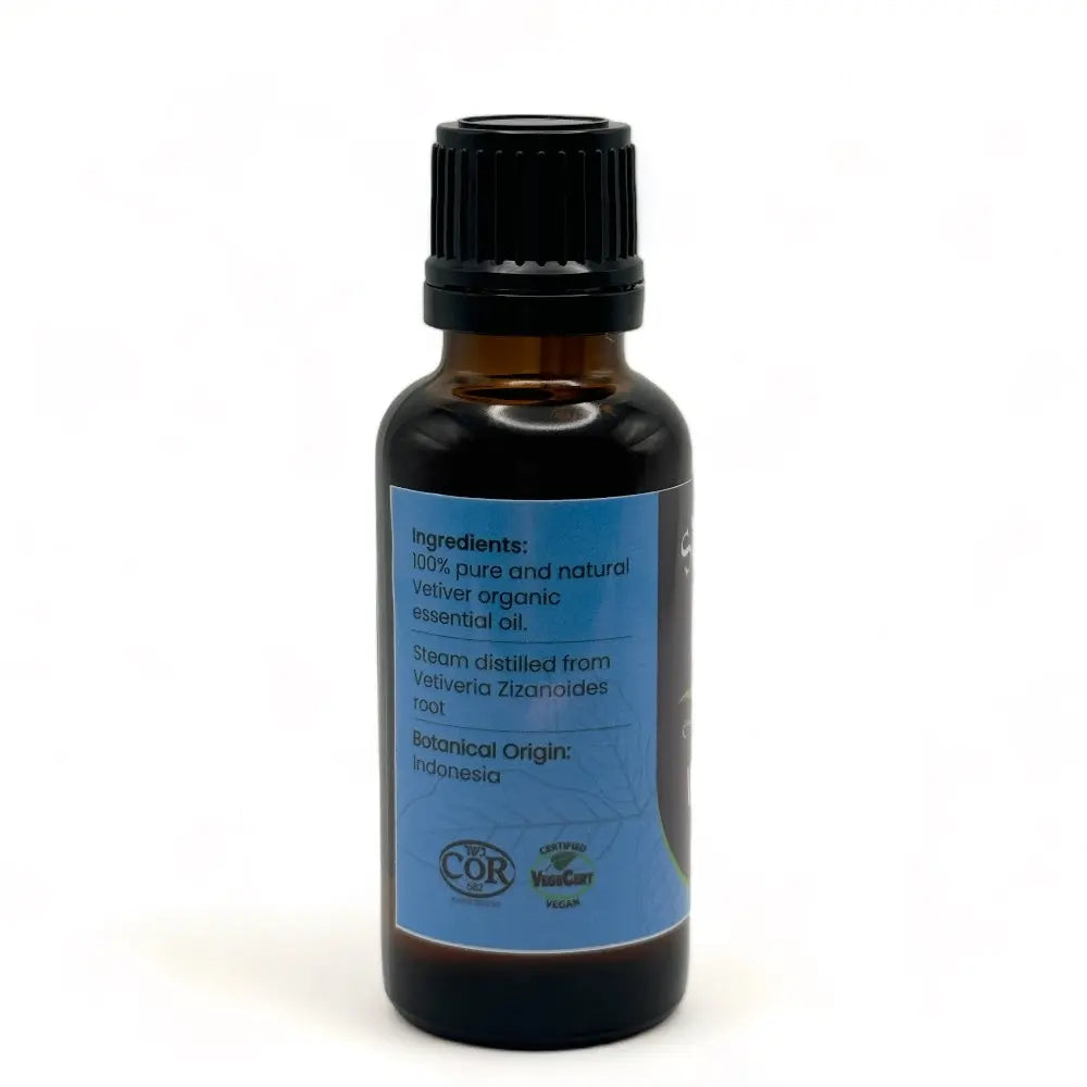 Vetiver essential oil | Indonesian, steam-distilled | Pure oil and roll-on