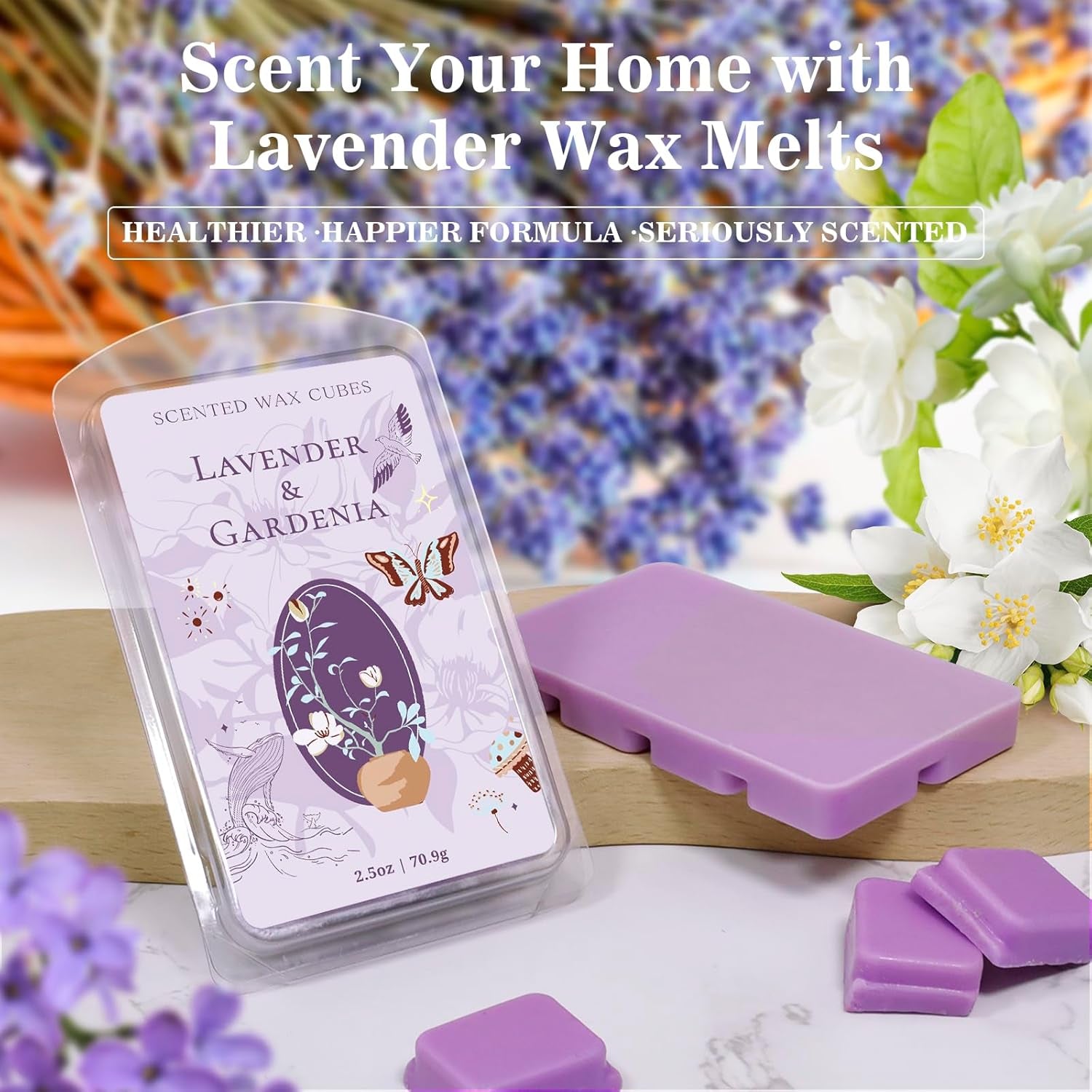 Soy wax melts | Lavender sleep & home fragrance | 4-pack