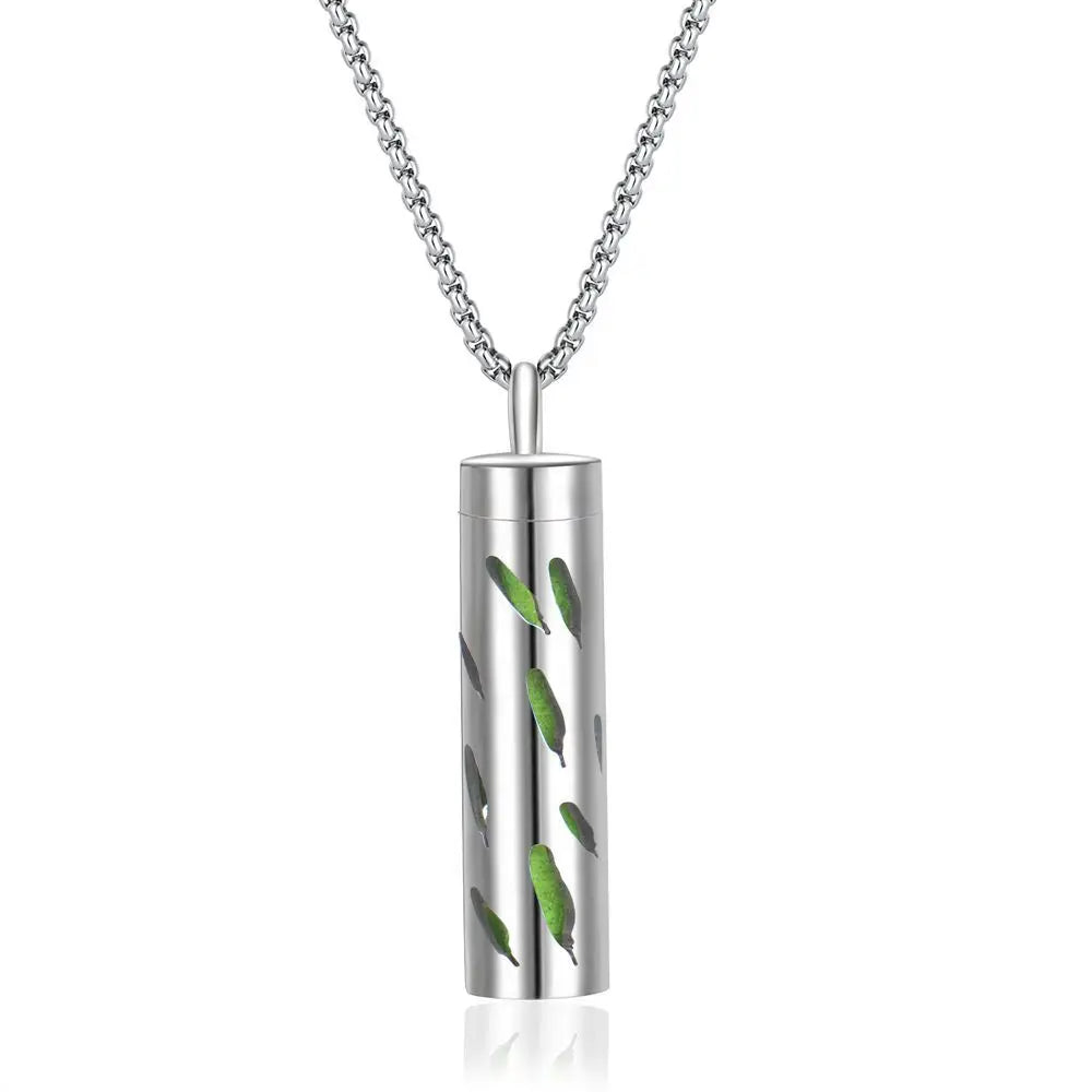 Aromatherapy necklace diffuser | 316L stainless steel locket | 65cm chain