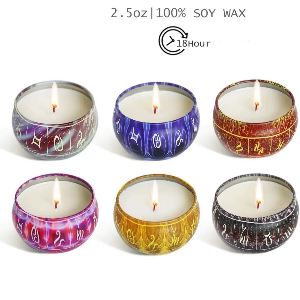 Zodiac scented candle | Soy wax, cotton wick | choose your sign