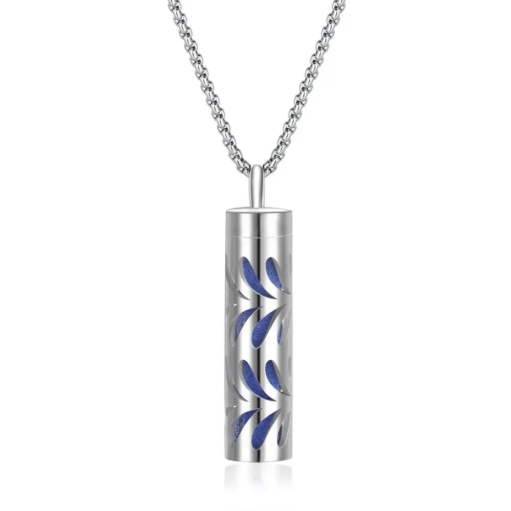 Aromatherapy necklace diffuser | 316L stainless steel locket | 65cm chain