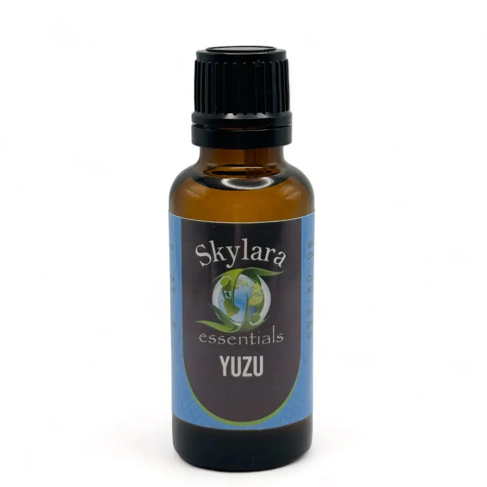 Yuzu citrus essential oil | Bright, zesty aroma | Pure oil and roll-on