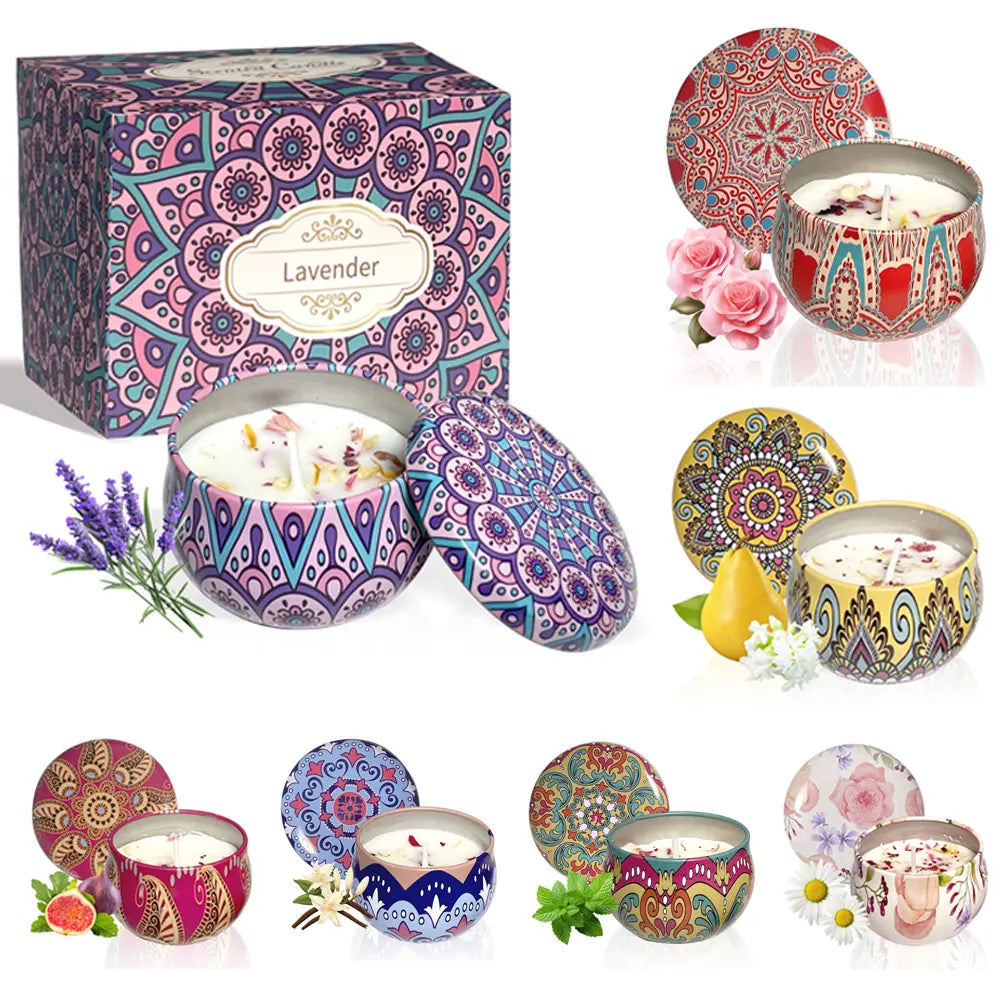 Soy wax scented candle | 2.5 oz | rose, vanilla, fig, or mint