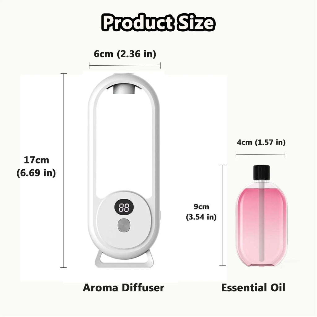 USB fragrance diffuser with light | 5 scent options | Gardenia, True Me, Shangri-La, Hilton, Jasmine