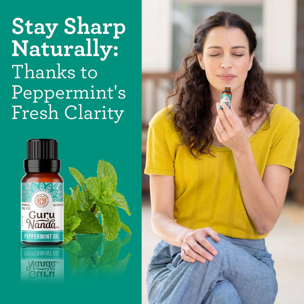 Peppermint essential oil | Refreshing mint aroma | 2-pack