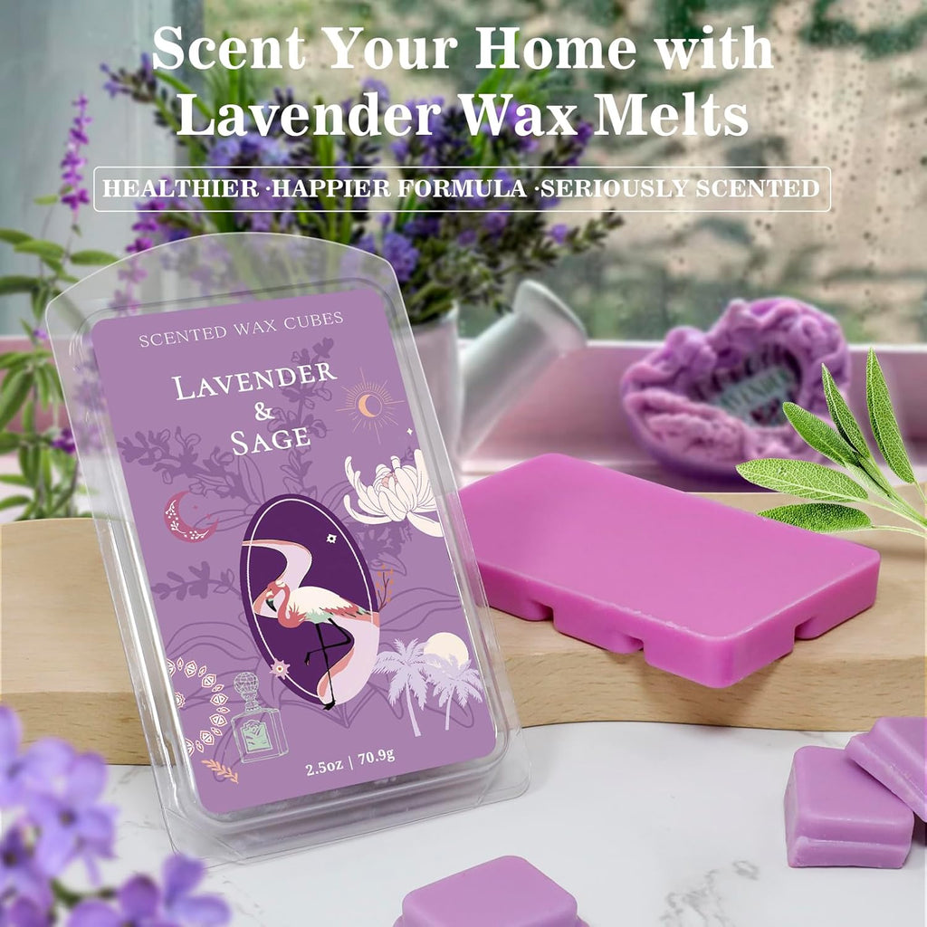 Soy wax melts | Lavender sleep & home fragrance | 4-pack