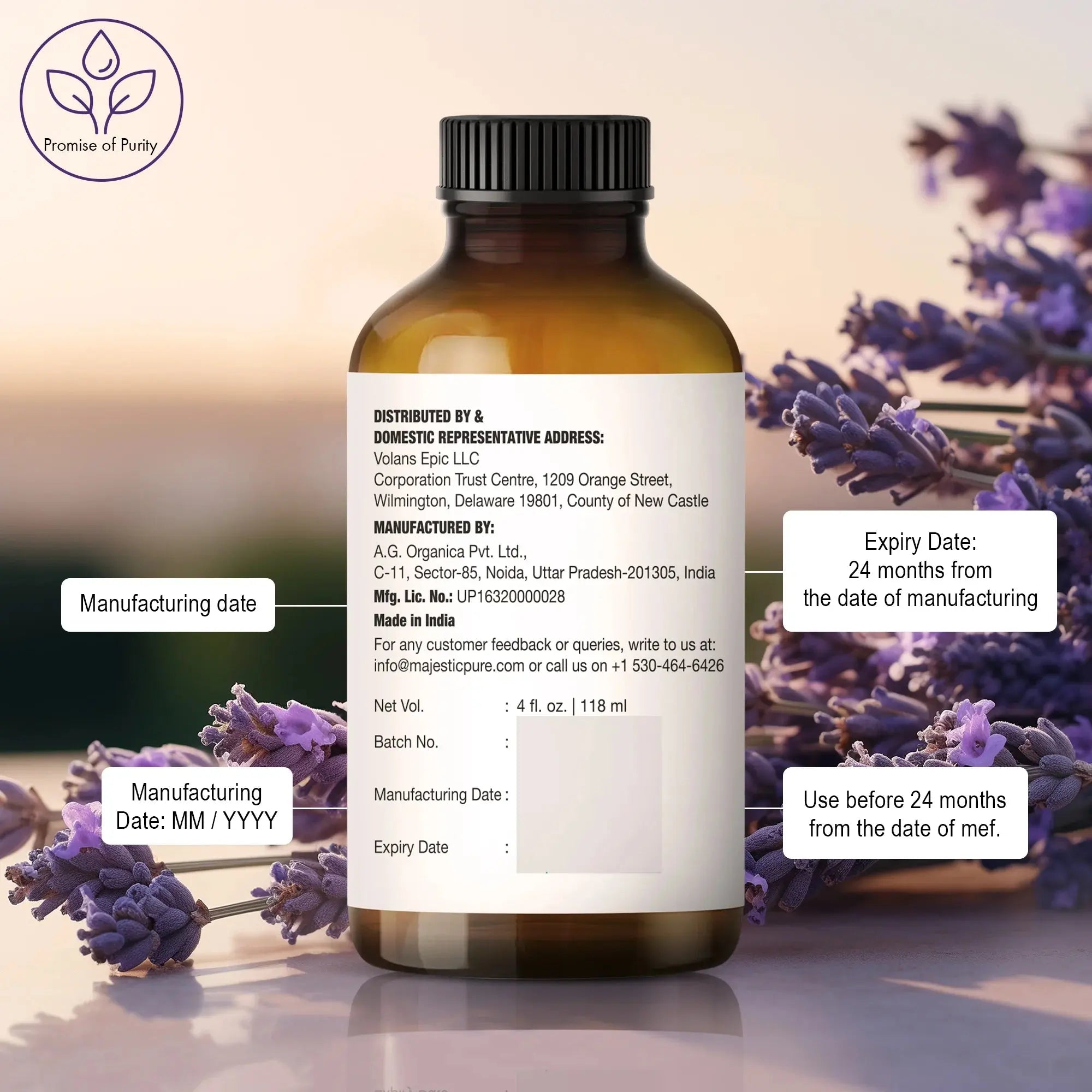 Lavender essential oil | 100% natural | 4 fl oz