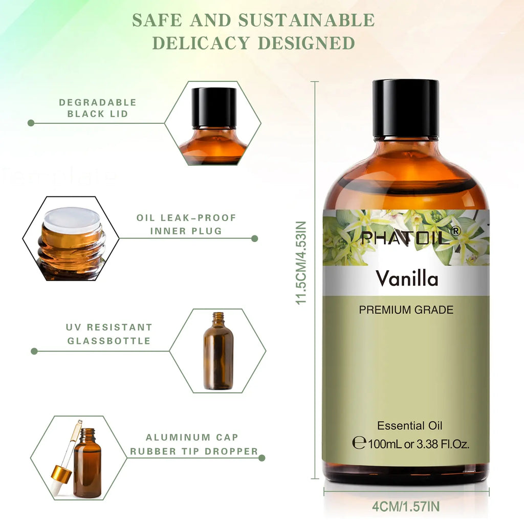 Vanilla fragrance oil | For diffusers & humidifiers | 100ml
