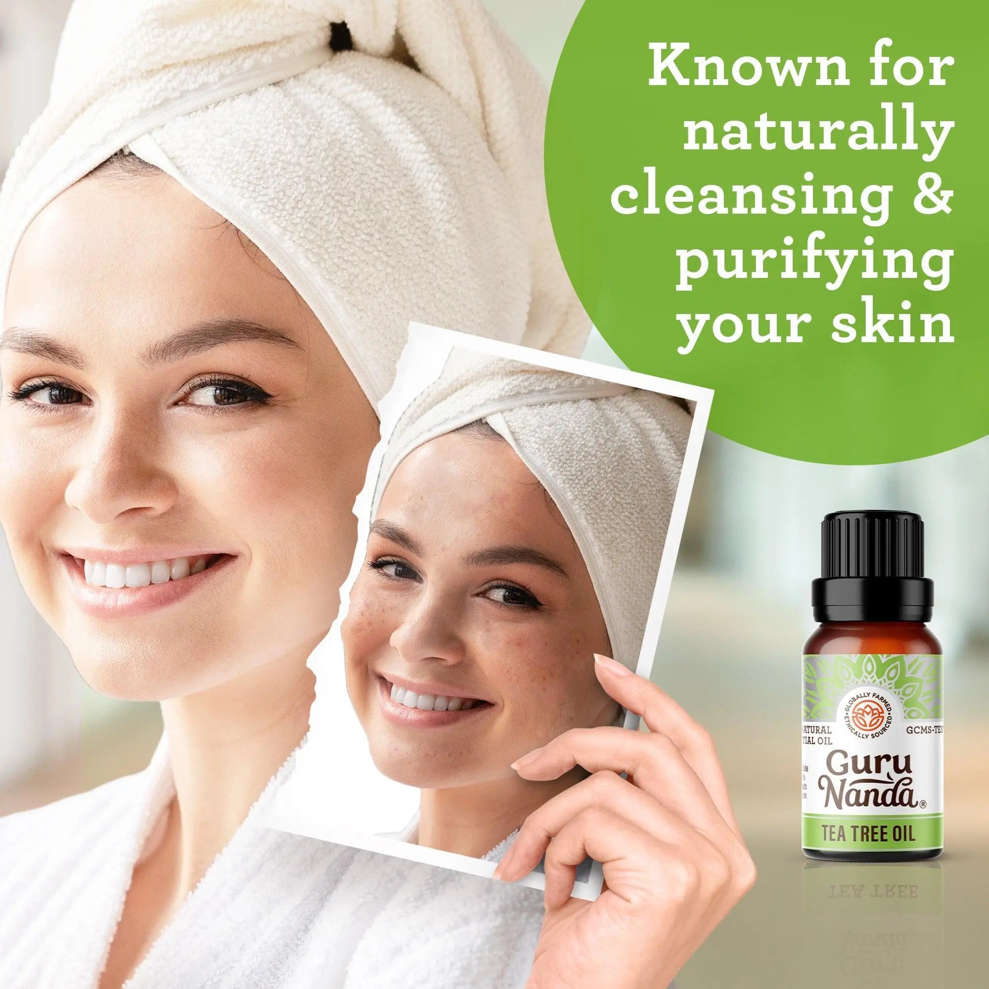 Tea tree essential oil | Woody, camphorous aroma | 2-pack