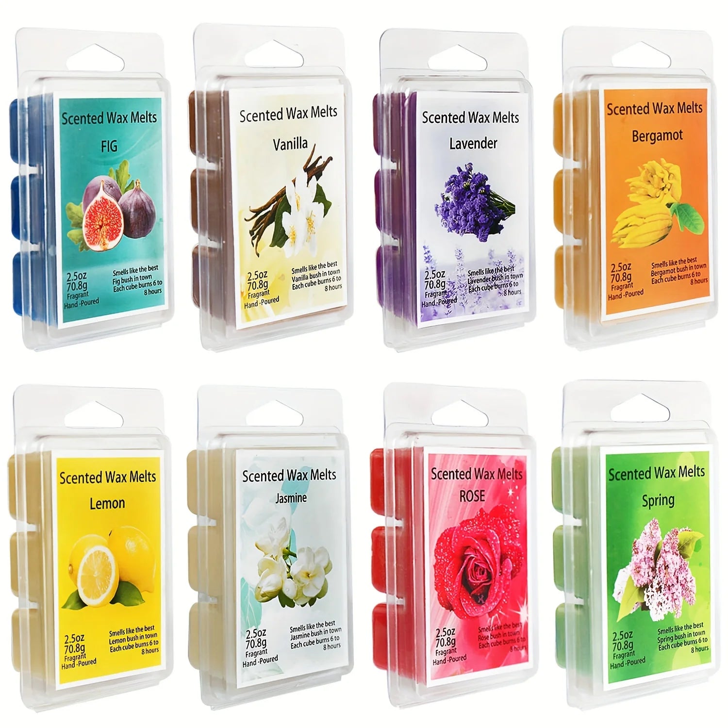 Soy wax candles | Hand-poured cubes | Scented gift box
