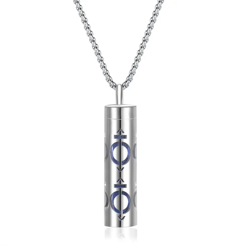 Aromatherapy necklace diffuser | 316L stainless steel locket | 65cm chain