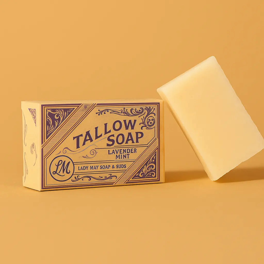 All-Natural Tallow Soap – Lavender Mint or Unscented