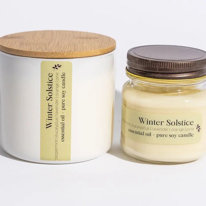 Soy wax essential oil candle | Winter Solstice | 6 oz or 16 oz