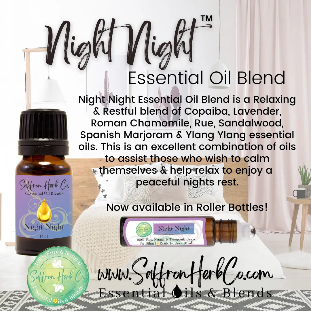 Night Night sleep essential oil blend | Pre-blended, 7 oils