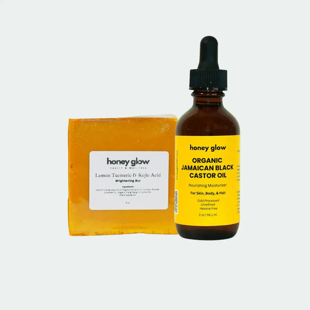 Glow duo | Brightening soap & castor oil bundle