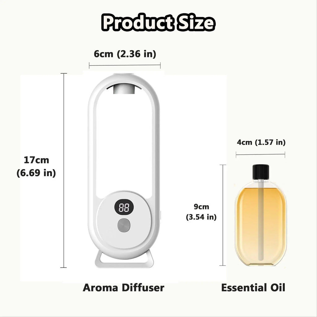 USB fragrance diffuser with light | 5 scent options | Gardenia, True Me, Shangri-La, Hilton, Jasmine