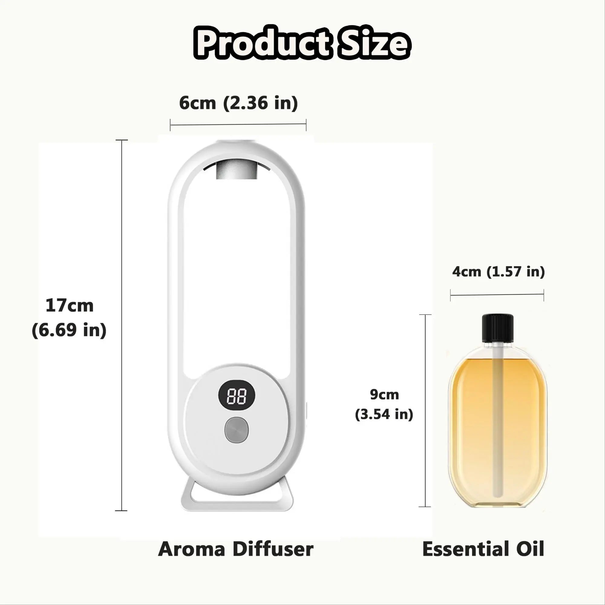 USB fragrance diffuser with light | 5 scent options | Gardenia, True Me, Shangri-La, Hilton, Jasmine