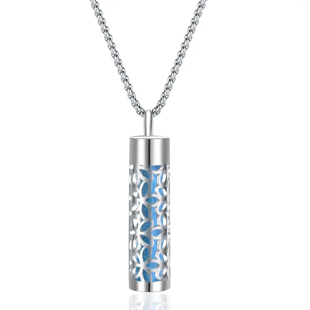 Aromatherapy necklace diffuser | 316L stainless steel locket | 65cm chain