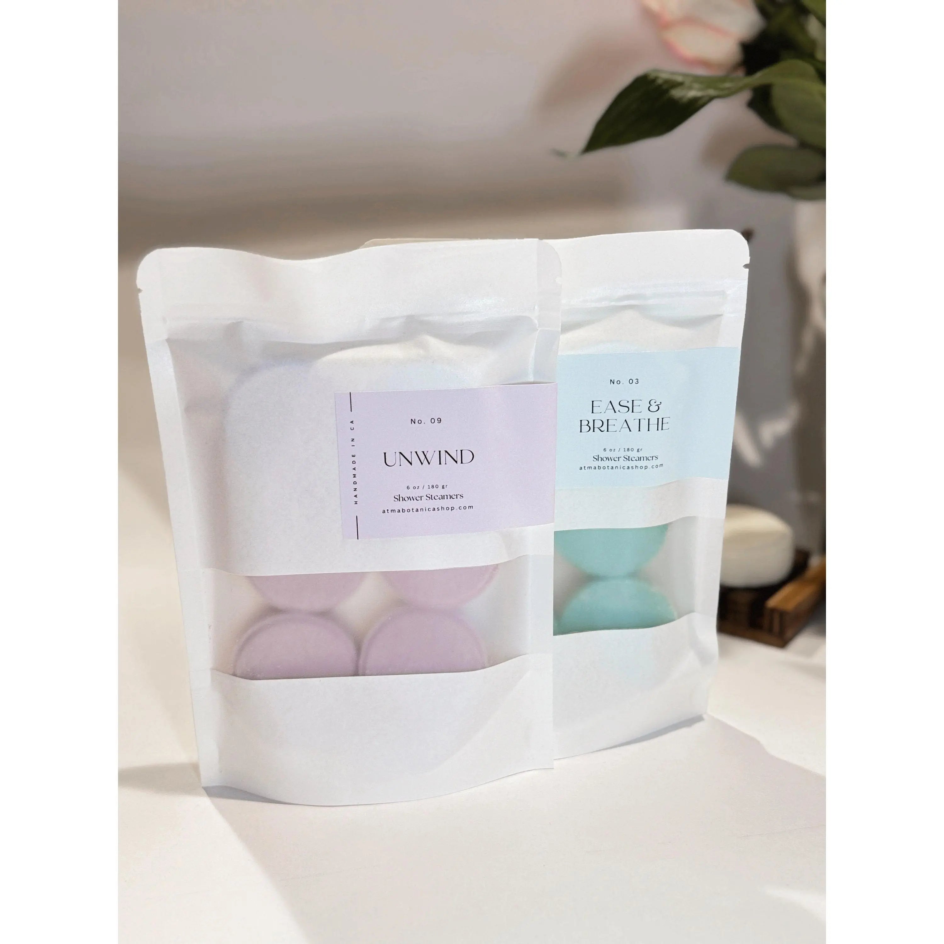 Shower steamer set | Handmade aromatherapy tablets | Set of 6, mix and match