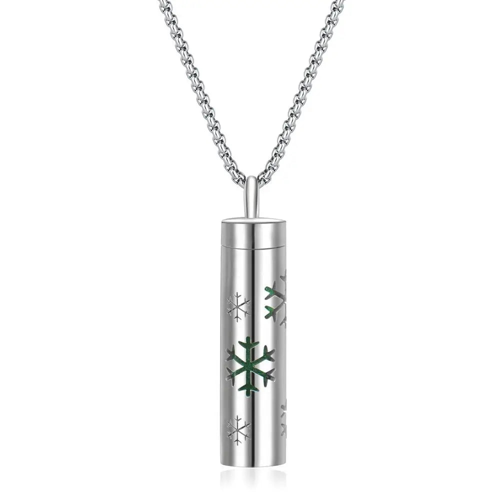 Aromatherapy necklace diffuser | 316L stainless steel locket | 65cm chain