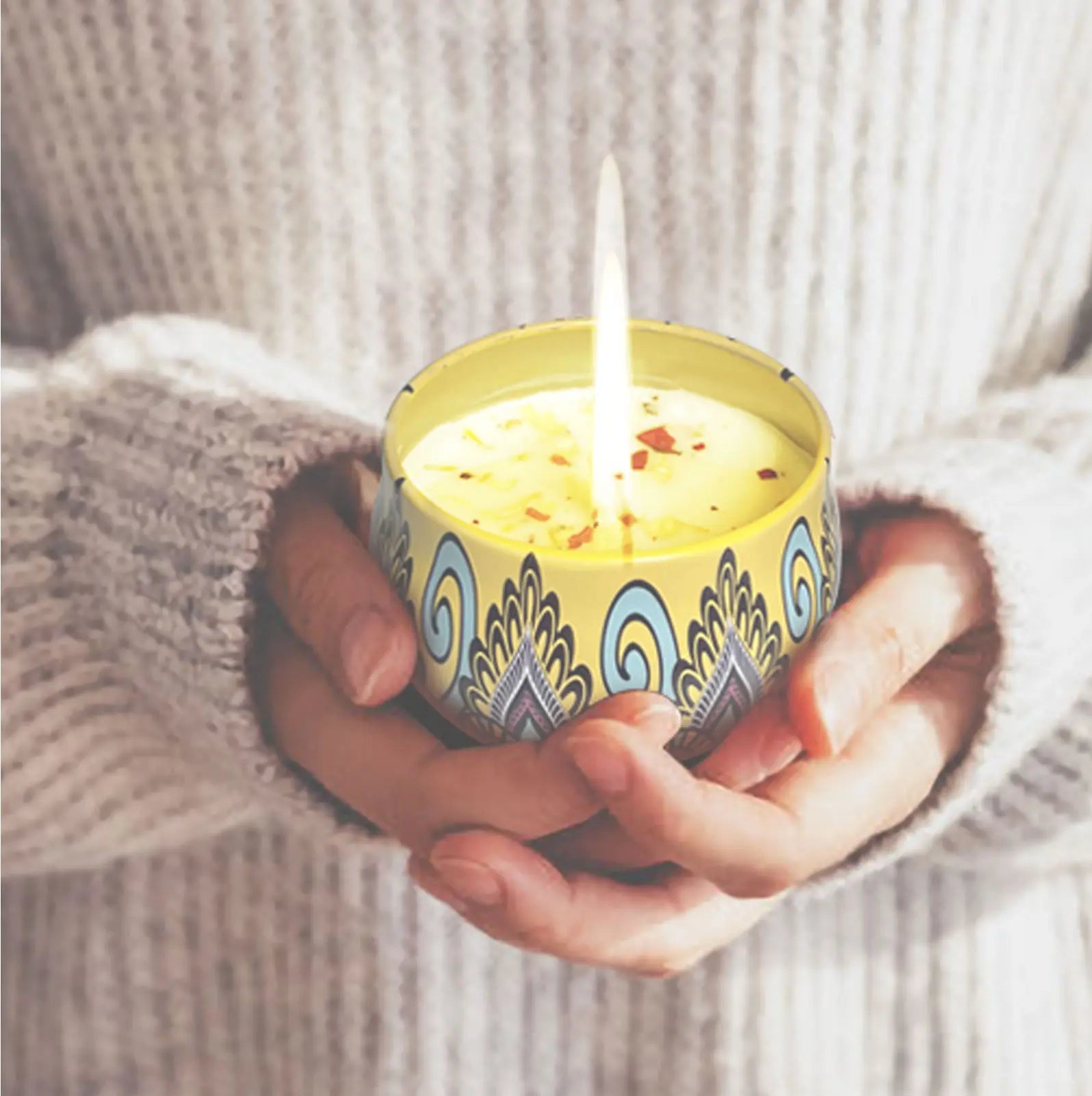 Soy wax scented candle | 2.5 oz | rose, vanilla, fig, or mint
