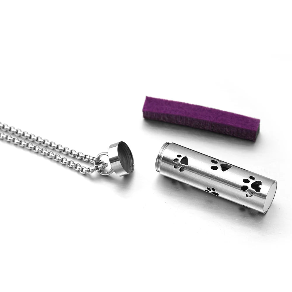 Aromatherapy necklace diffuser | 316L stainless steel locket | 65cm chain