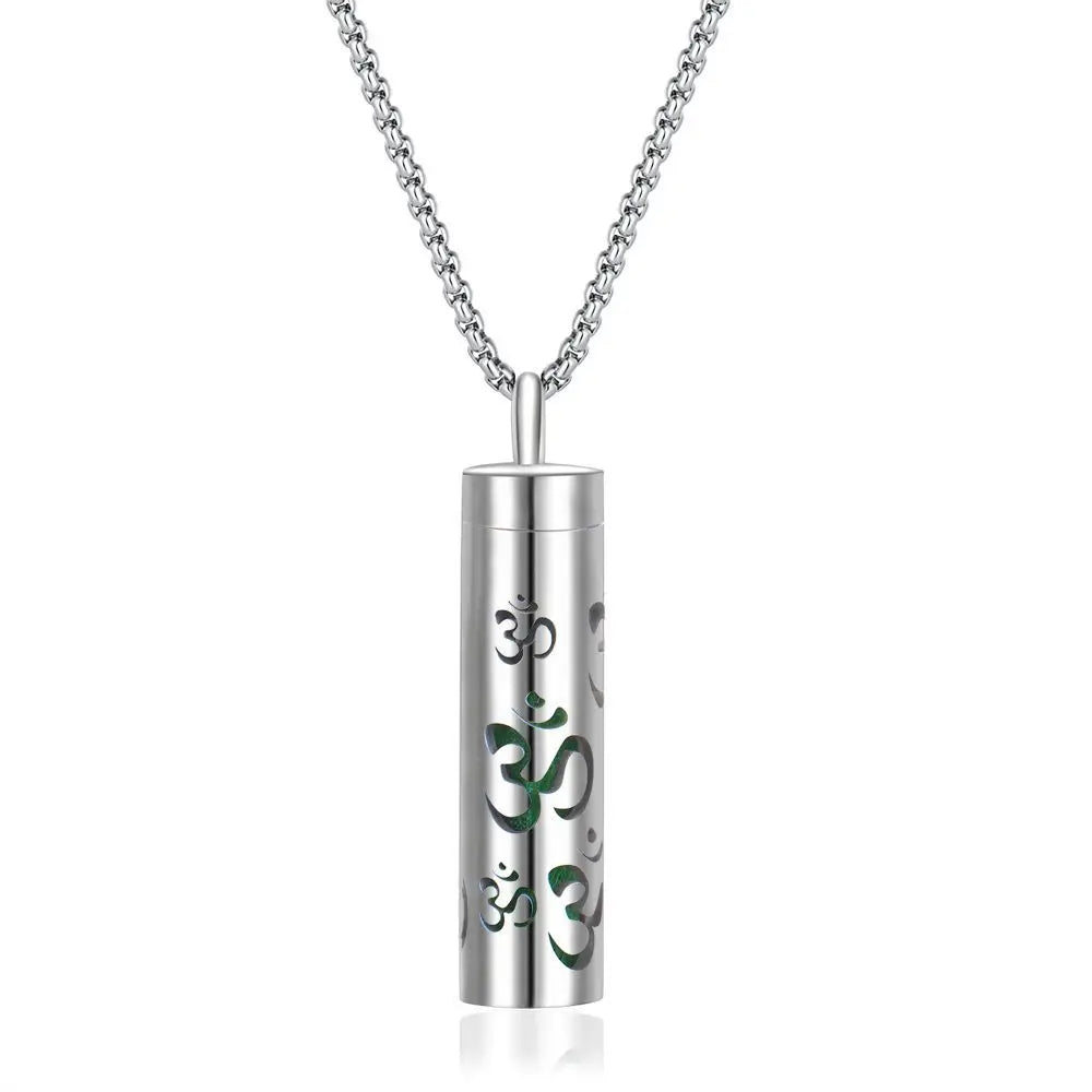 Aromatherapy necklace diffuser | 316L stainless steel locket | 65cm chain