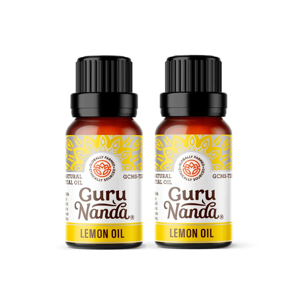Lemon essential oil | Fresh citrus aroma | 2-pack