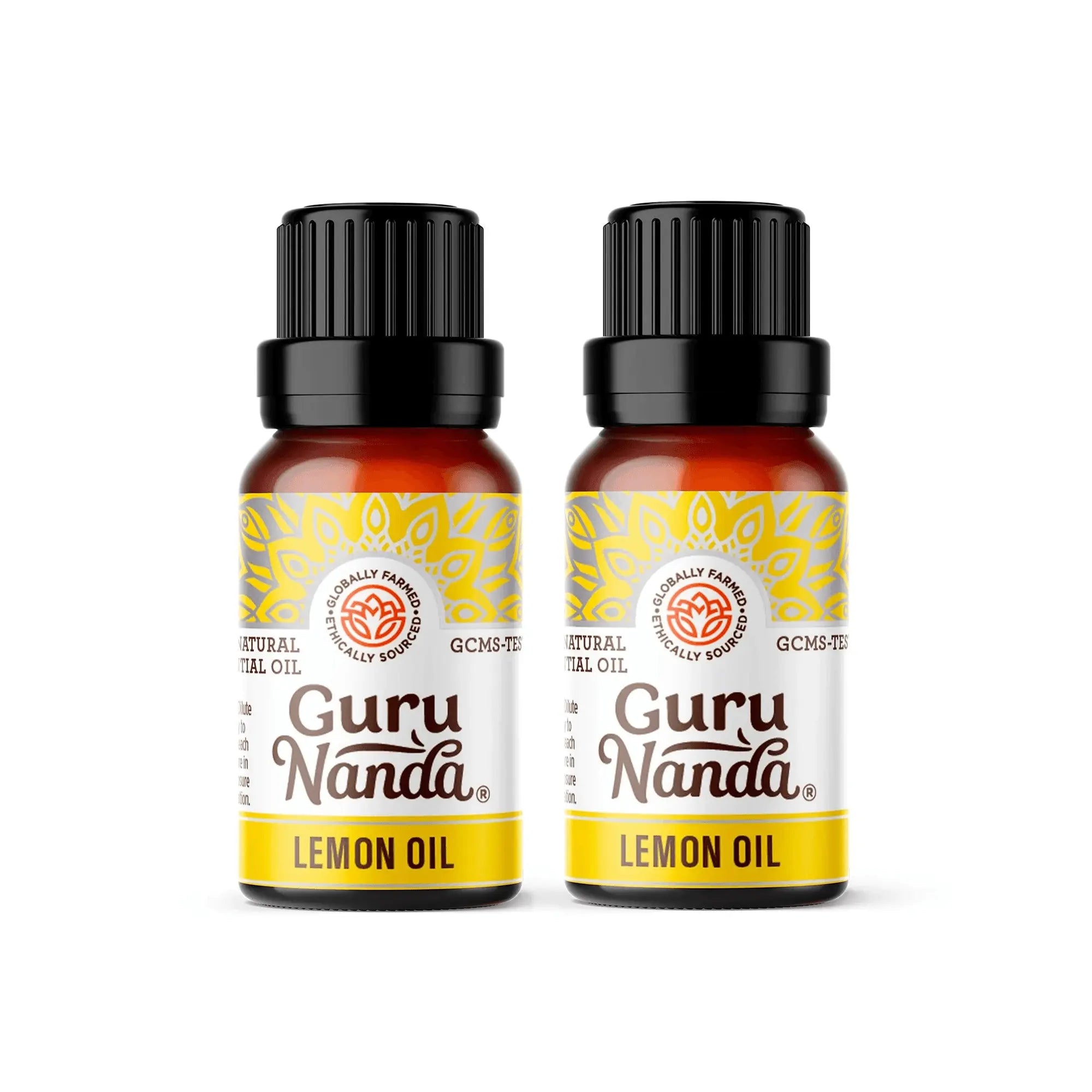 Lemon essential oil | Fresh citrus aroma | 2-pack