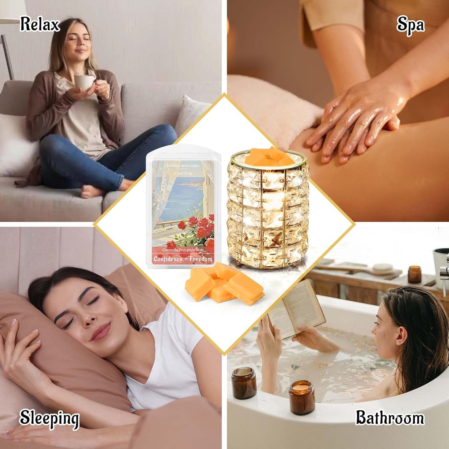 Soy wax melts | Natural soy with essential oils | 4 x 2.5oz