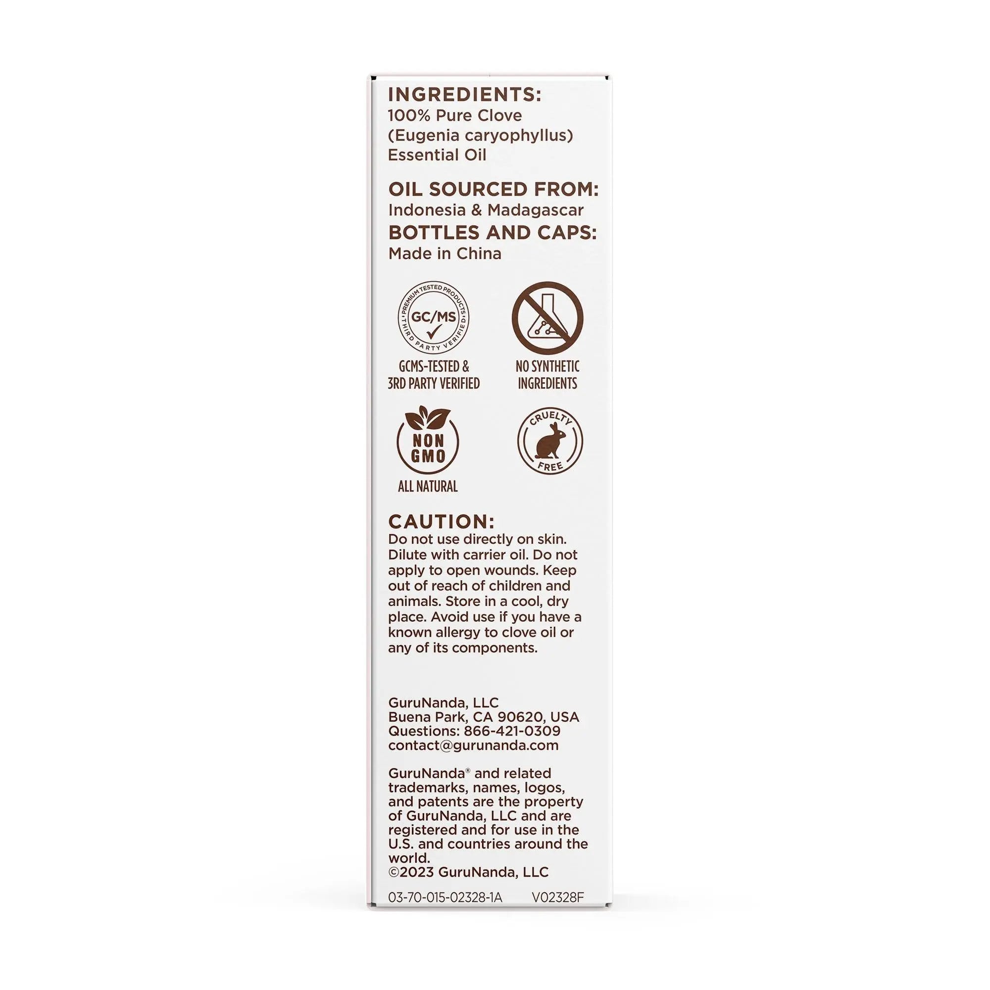 Clove essential oil | Spicy, warming aroma | 2-pack