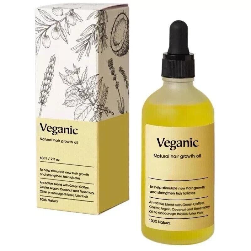 Natural hair growth oil | Veganic | 60ml
