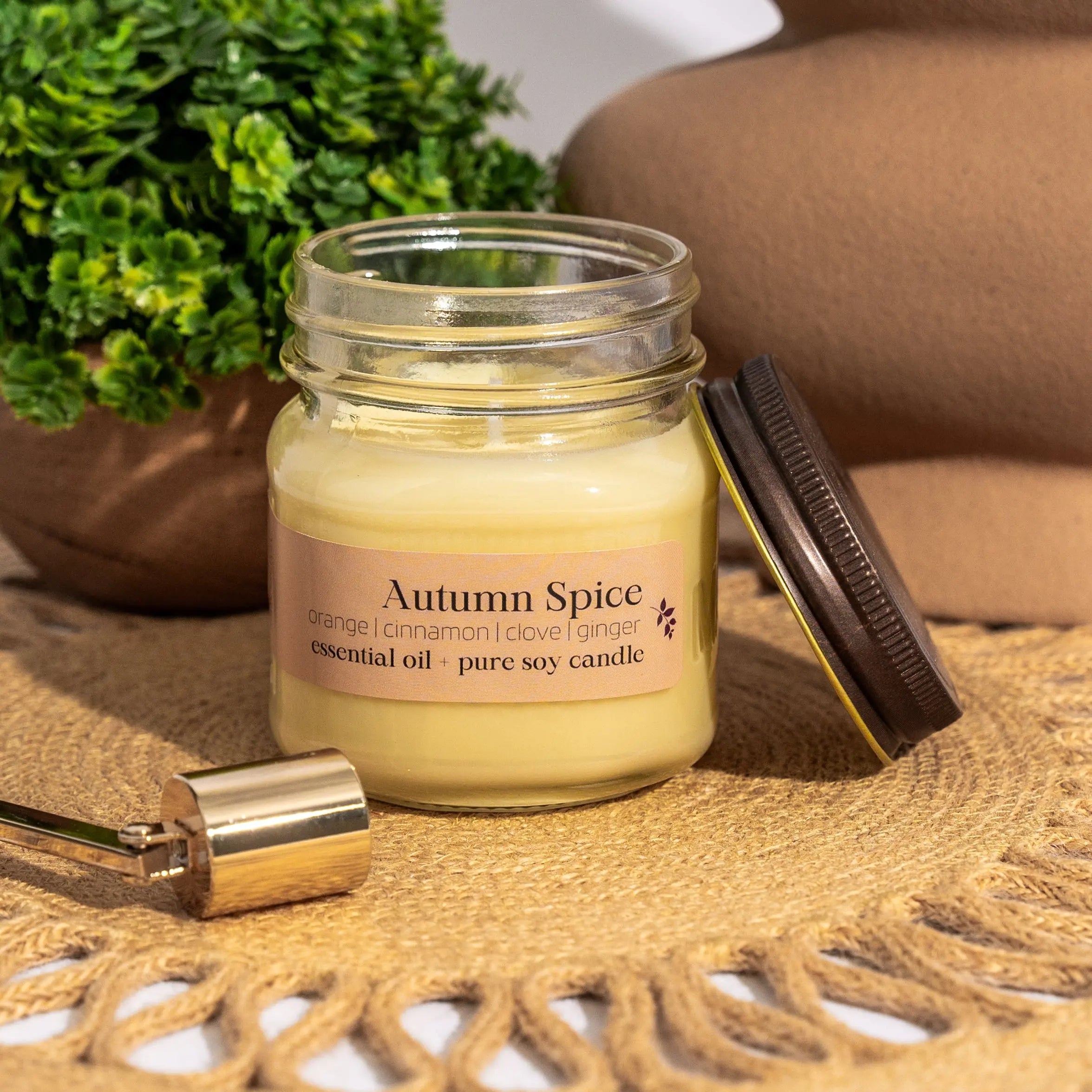 Soy wax essential oil candle | Autumn Spice | 6 oz or 16 oz