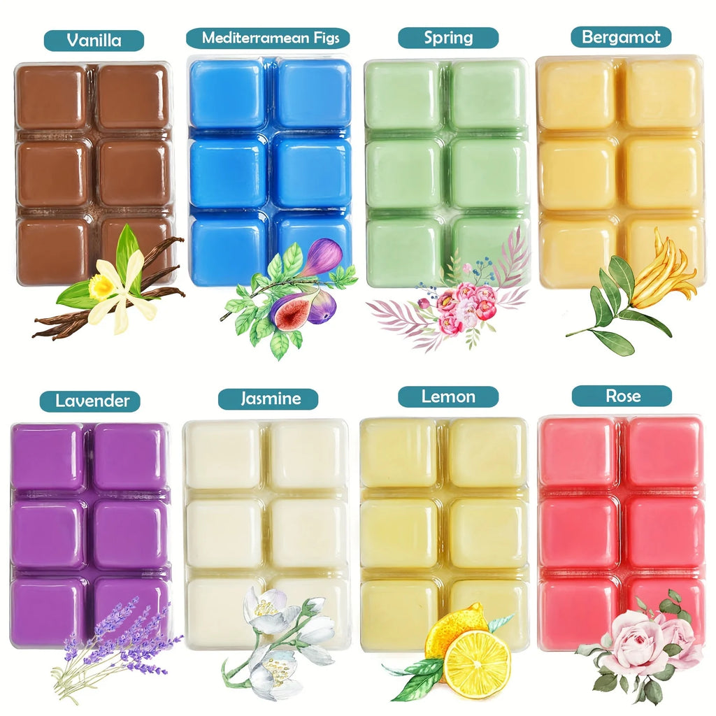 Soy wax candles | Hand-poured cubes | Scented gift box