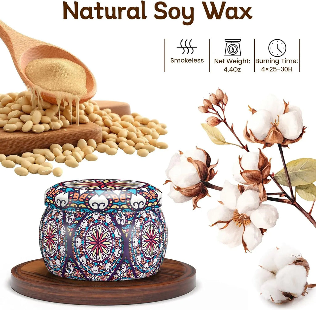 Soy wax scented candle | 2.5 oz | rose, vanilla, fig, or mint