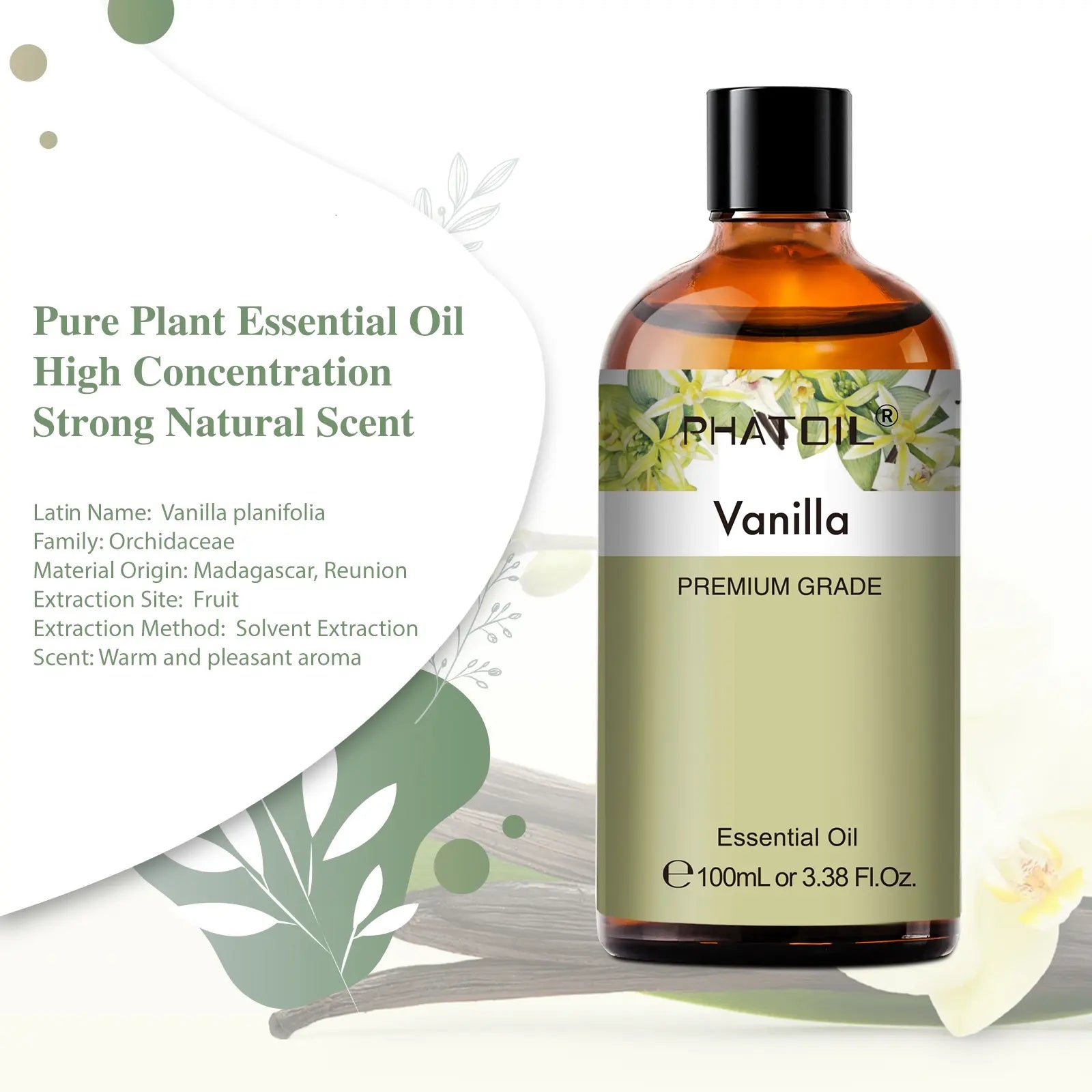 Vanilla fragrance oil | For diffusers & humidifiers | 100ml